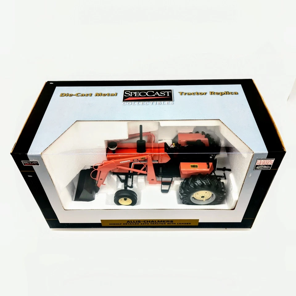 1/16th Allis Chalmers 6070 Tractor with Wide Front and Loader By SpecCast - Image 2 of 3