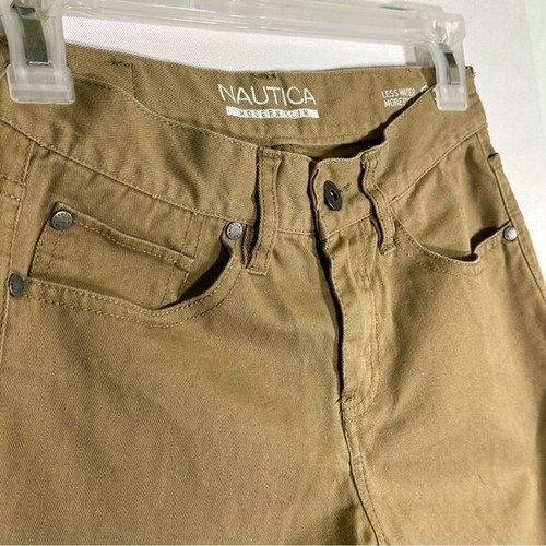 Nautica Kids Khaki Cotton Pants sz 10 Modern Slim - Picture 2 of 8