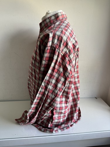 Gant Shirt Mens XL Ivy Poplin Long Sleeve Casual Tartan 100% Cotton Red Check - Picture 22 of 24