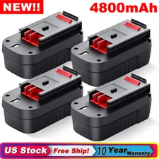 4X Battery Max FOR BLACK & DECKER HPB18 HPB18-OPE 244760-00 18 VOLT 4.8Ah NI-MH