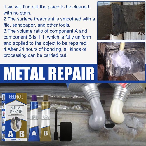 Kalt Schweißen Metall Reparatur Paste Hitze Widerstand Industriell NEW - Bild 13 von 17
