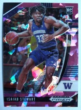 ISAIAH STEWART 66 PANINI PRIZM DRAFT PICKS PINK ICE PRIZM ROOKIE RC 2020-21