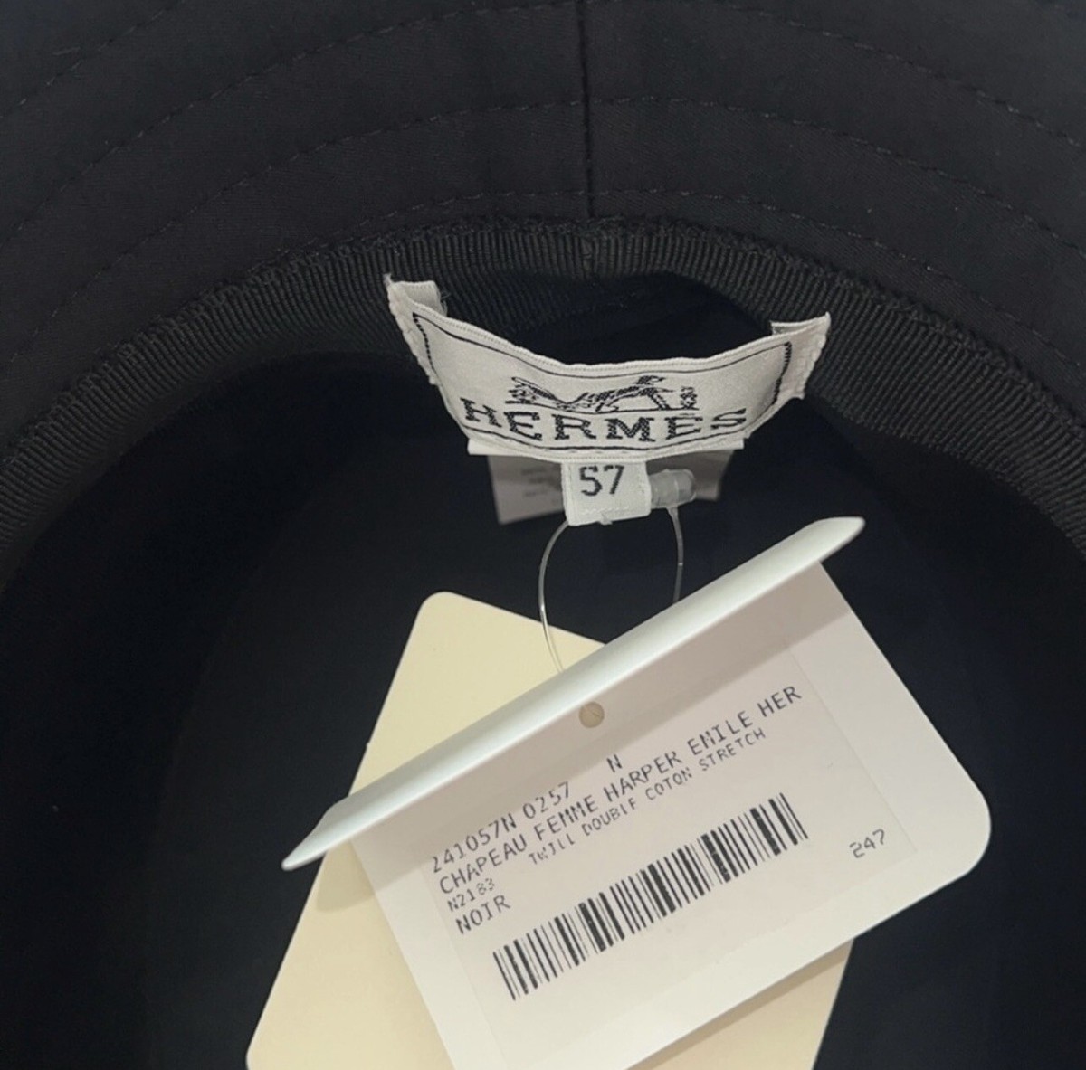 Hermes Harper Emile bucket hat Size 57 | eBay