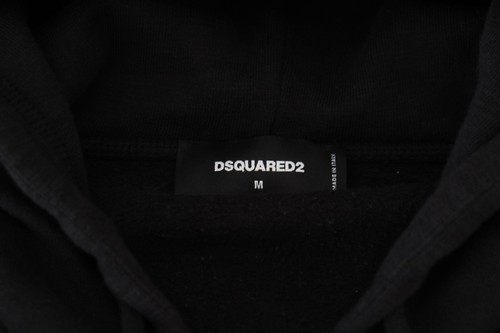 Suéter DSQUARED2 Negro Adornado Cremallera Completa Con Capucha Hombres IT48/US38/M RRP 900usd - Imagen 7 de 13