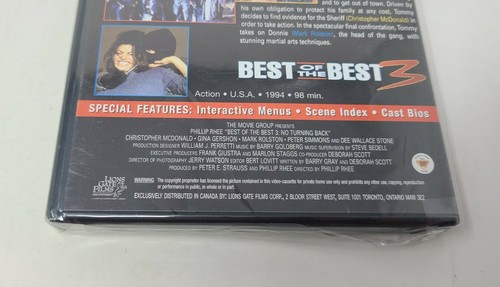 Best of The Best 3 No Turning Back Phillip Rhee Gina Gershon DVD - Imagen 4 de 5