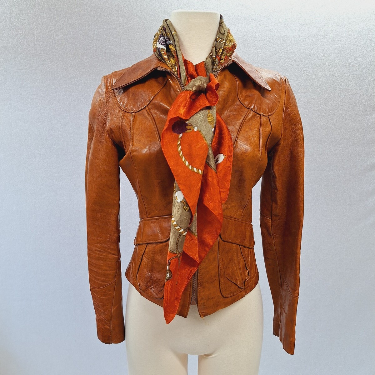 RARE Canadian London Squire short Leather fashion Jacket