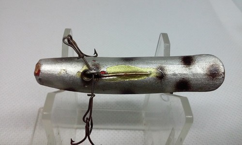 Vintage HELIN FLATFISH F7 Silver/Black Dot 2 1/4" Wood Crankbait Fishing Lure - Picture 5 of 7