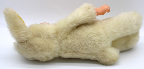 VTG Rubber Face Bunny Plush Yellow Thumb Sucking 11.5" Pussy Cat Toy Co. Gingham - Picture 14 of 21