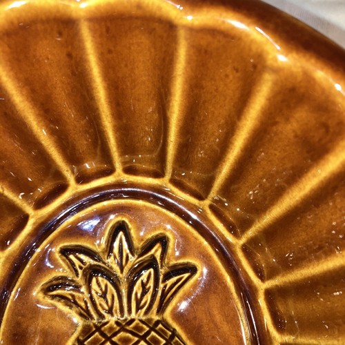 Jello Mold Williams Sonoma Brown Glaze Jello Mold Pineapple 7x6x3 Kitchen Decor - Picture 9 of 11