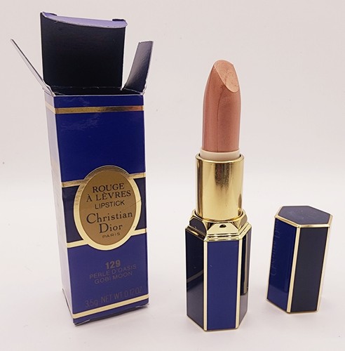 Christian Dior Lipstick - Gobi Moon (Perle D'Oasis) - 129 - NEW VINTAGE - Picture 1 of 3