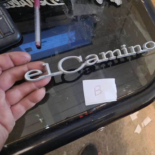 1968 69 CHEY ELCAMINO QUARTER PANEL EMBLEM EL CAMINO OEM