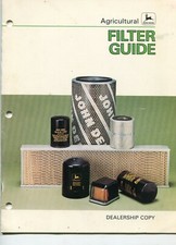 1986 John Deere Air, Oil, Fuel & Water Filter Guide Tractors Harvesters Combines