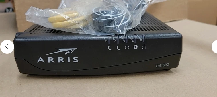 Arris TM1602A Docsis 3.0 Telephony Cable Modem  for Charter Optimum Cablevision - Image 3 of 3