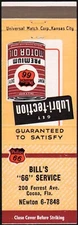 Vintage matchbook cover PHILLIPS 66 Motor Oil can pictured Bills Cocoa Florida