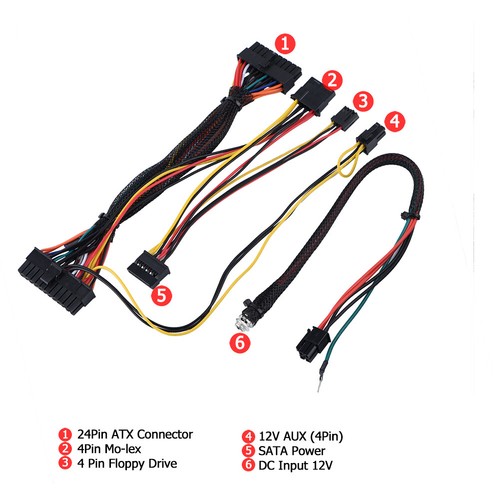 120/300W 24pin PSU Modular ATX Power Board fr HTPC Mini ITX Car Power Supply SPM - Picture 16 of 36
