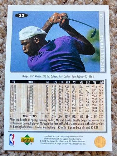Michael Jordan 1994 Upper Deck Collectors Choice #23~ 10 GEM Guaranteed  - Picture 3 of 5
