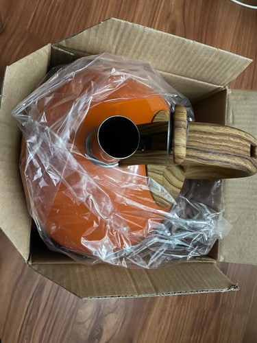 Teekessel, Neu, 3 l, orange, Induktionsherd geeignet - Bild 2 von 4