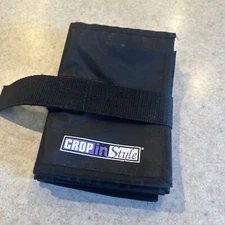 Crop in Style Scrapbook Storage Craft Supplies Holder Black Folding 6 Pouches