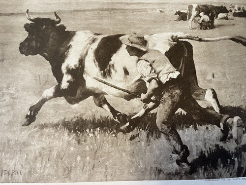 The Runaway Cow ~ Suppl. to The North American ~ Sep. 24, 1916 ~ Julien Dupre - Picture 2 of 9