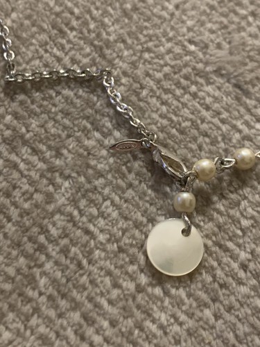 Set collana e orecchini firmati Avon conchiglia intagliata 18" - Foto 11 di 16