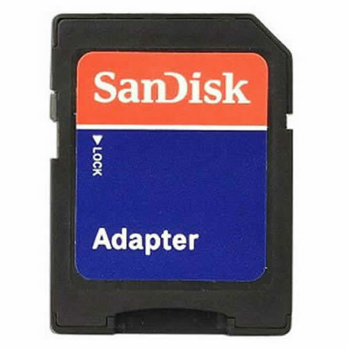 SanDisk microSD micro SD auf SDHC SDXC Adapter passend für 4GB 8GB 16GB 32GB 64GB - Bild 1 von 1