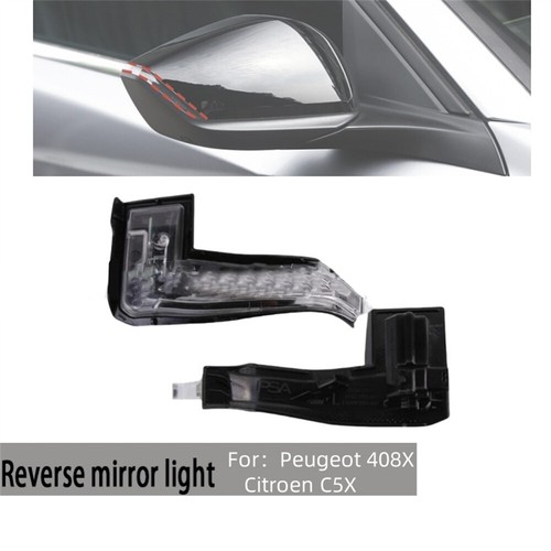 Pair Rearview Side Mirror Turn Signal Light for Peugeot 408X Citroen C5X - Bild 1 von 5