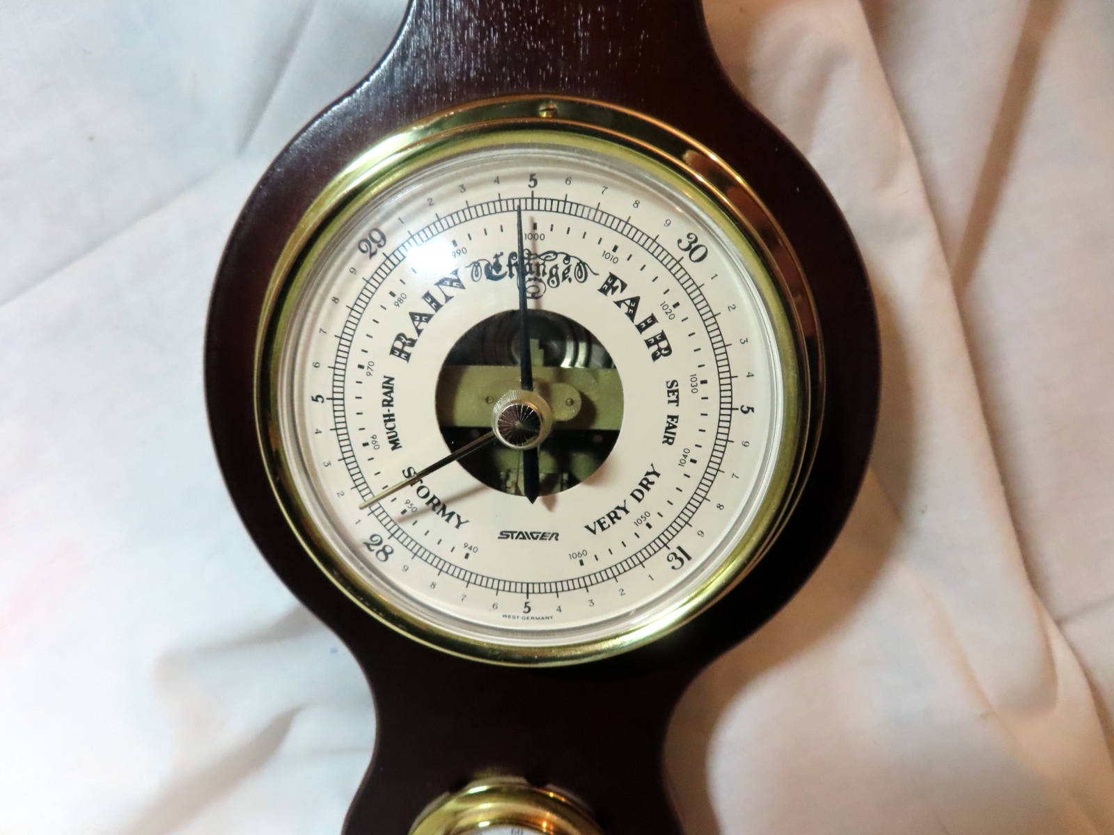 A VINTAGE STAIGER WALL BAROMETER, THERMOMETER AND HYGROMETER eBay