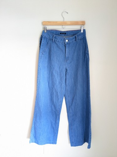 Tommy Hilfiger Jeans Womens 8 Wide Leg High Rise Belt Hippie Retro Festival - Picture 16 of 18