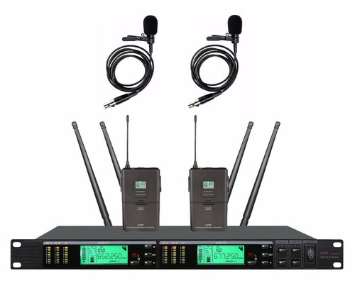 Microfono microfono wireless UHF per bavero per sistema wireless microfono Shure Lavalier - Foto 1 di 2