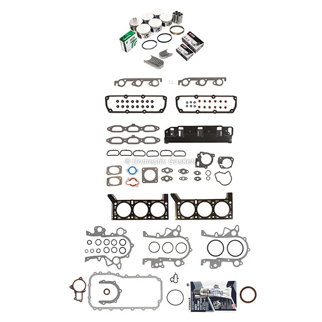 Full Gasket Set Bearings Pistons Fit 01-04 Dodge Grand Carava Chrysler 3.8 - Image 2 of 4
