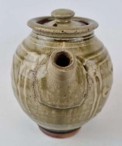 Lovely Stephen Parry Studio Pottery Ash Green Glaze Teapot Batterham Interest - Picture 5 of 14
