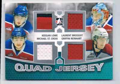 2012-13 HEROES AND PROPECTS KEEGAN LOWE MICHAEL ST-CROIX LAURENT BROSSOIT