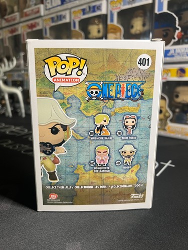 ONE PIECE USOPP FUNKO ANIMATION POP VINYL FIGURE #401 + PROTECTOR MINOR BOX FLAW - Picture 5 of 8