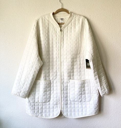 New Athletic Works White Polyester Puffer Coat Jacket size 1X - Picture 15 of 15