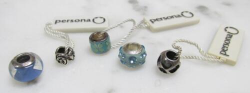 Misc. Lot of 5 PERSONA Sterling Silver Charms ~ 13grams ~ 1-B124 - Picture 1 of 4