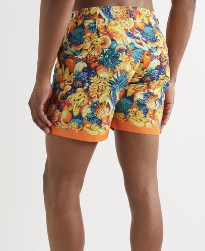 ORLEBAR BROWN Gold Club Tropicana Wham Mimosa Bulldog Swim Shorts Sz 32 $375 - Picture 9 of 12