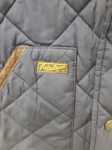 Polo Ralph Lauren Boys Quilted Jacket Size 4/4T Corduroy Collar Blue - Picture 2 of 2