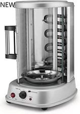 Flexzion Vertical Rotisserie Oven Grill - Countertop Shawarma Machine Kebab, NEW