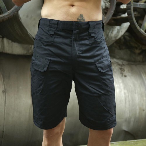 Summer Men Cargo Shorts Tactical Short Pants Waterproof Quick Dry Multi-pocket - Picture 2 of 29