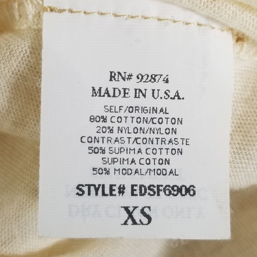 Ella Moss Spitzen Etuikleid Größe XS Damen elfenbein 3/4 Ärmel V-Ausschnitt gefüttert Overlay - Bild 7 von 8