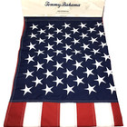 Tommy Bahama Embroidered Handcrafted American Flag 4th Fourth of July USA 28x44”