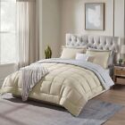 7 Pc Reversible Bed in a Bag, Microfiber Comforter Set, lightweight & Breathable
