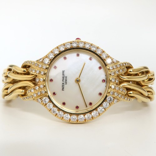 Patek Philippe La Flamme Solid 18kt Yellow Gold Factory Diamond Bezel 4836/3 - Picture 2 of 10