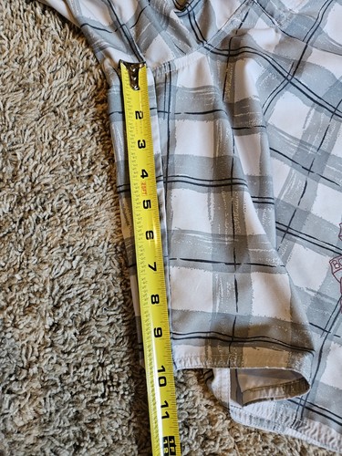 Tony Hawk Green Plaid Skater Skull Board Shorts Mens Size 32 - Picture 8 of 8