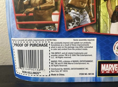 TNA Impact! Wrestling Ron “The Truth” Killings Series 1 - 2006 Marvel Toys *RARE - Picture 3 of 3