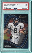 2022 Panini Select DP Aaron Rodgers #126 Blue - PSA 8 NM-MT