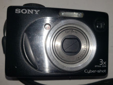 Sony Cyber-shot DSC-W1 5.1MP Black No Memory Stick /Tested/Damaged Battery Door