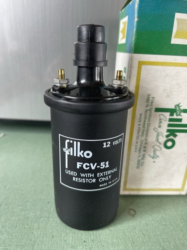 Filko FCV-51 Ignition Coil Ford Econoline V8 & Others USA NOS - Picture 1 of 3