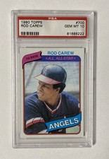 1980 Topps Baseball Rod Carew Base #700 PSA 10 Gem MT