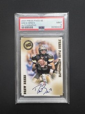 Drew Brees 2001 Press Pass SE Signature Edition Certified Auto RC PSA 9